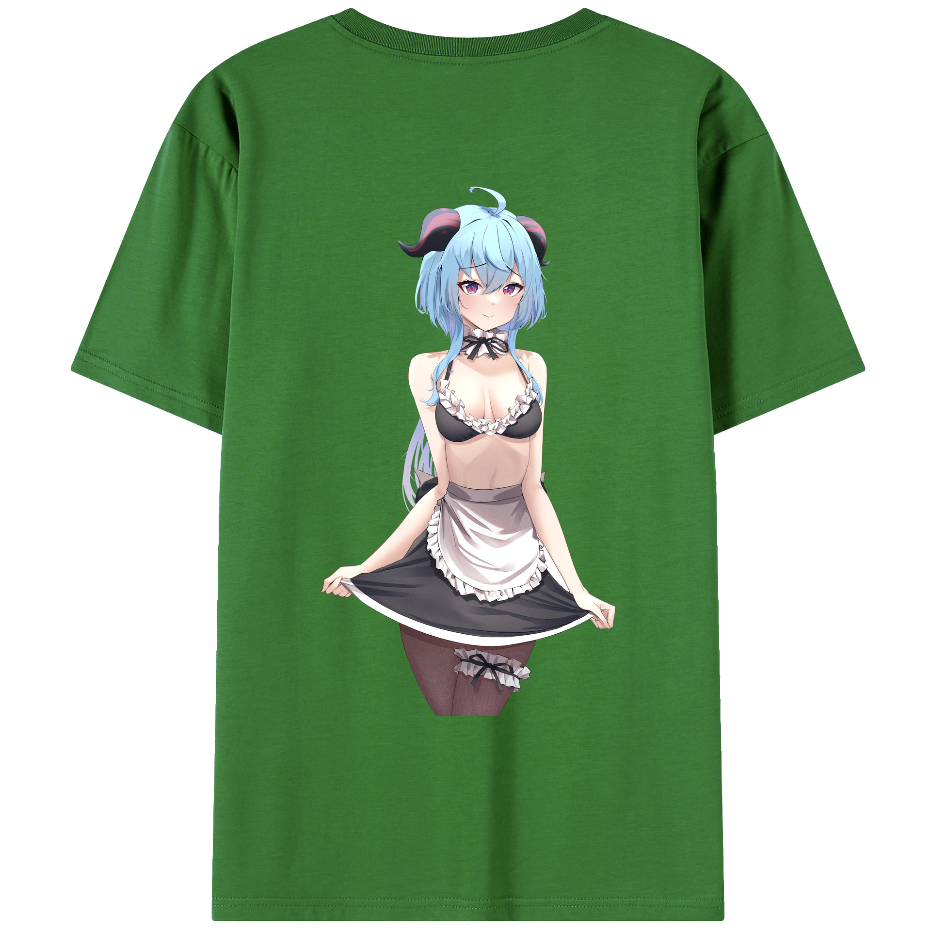 げんし神 甘雨 かんう genshin Ganyu レディース半袖Tシャツ(バックプリント)
